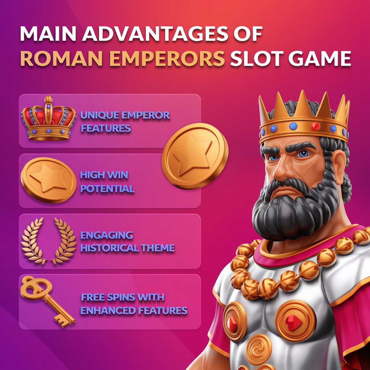 Roman Emperors slot machine game